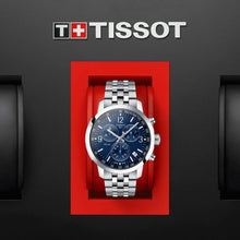 Load image into Gallery viewer, Tissot PRC 200 Chronograph Quartz Blue Dial Silver Steel Strap Watch For Men - T114.417.11.047.00