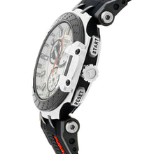 Load image into Gallery viewer, Tissot T Race Chronograph White Dial Black Silicone Strap Watch For Men - T115.417.27.011.00