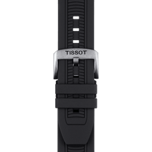 Load image into Gallery viewer, Tissot T Race Chronograph White Dial Black Silicone Strap Watch For Men - T115.417.27.011.00