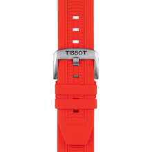 Load image into Gallery viewer, Tissot T Race Chronograph Black Dial Red Silicone Strap Watch For Men - T115.417.27.051.00