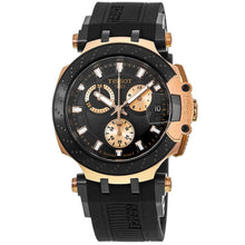 Load image into Gallery viewer, Tissot T Race Chronograph Black Dial Black Silicone Strap Watch For Men - T115.417.37.051.00