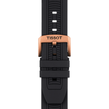 Load image into Gallery viewer, Tissot T Race Chronograph Black Dial Black Silicone Strap Watch For Men - T115.417.37.051.00