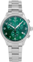 Load image into Gallery viewer, Tissot Chrono XL Classic Green Dial Silver Steel Strap Watch for Men - T116.617.11.092.00