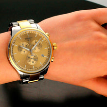 Load image into Gallery viewer, Tissot T Sport Chrono XL Classic Gold Dial Two Tone Steel Strap Watch for Men - T116.617.22.021.00
