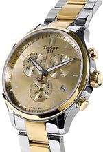 Load image into Gallery viewer, Tissot T Sport Chrono XL Classic Gold Dial Two Tone Steel Strap Watch for Men - T116.617.22.021.00