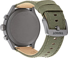 Load image into Gallery viewer, Tissot T Sport Chrono XL Beige Dial Green Nylon Strap Watch for Men - T116.617.37.267.00