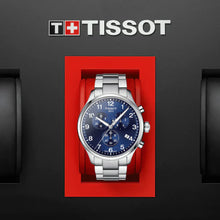 Load image into Gallery viewer, Tissot T Sport Chrono XL Classic Blue Dial Silver Steel Strap Watch For Men - T116.617.11.047.01