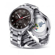 Load image into Gallery viewer, Tissot Chrono XL Quartz Asian Games Edition Black Dial Silver Steel Strap Watch For Men -  T116.617.11.057.02