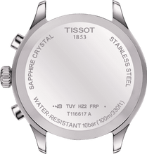 Load image into Gallery viewer, Tissot Chrono XL Classic Green Dial Silver Steel Strap Watch for Men - T116.617.11.092.00