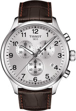 Load image into Gallery viewer, Tissot Chrono XL Silver Dial Brown Leather Strap Watch For Men - T116.617.16.037.00