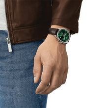 Load image into Gallery viewer, Tissot Chrono XL Chronograph Classic Green Dial Brown Leather Strap Watch For Men - T116.617.16.091.00
