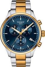 Load image into Gallery viewer, Tissot Chrono XL Classic Blue Dial Two Tone Steel Strap Watch for Men - T116.617.22.041.00