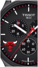 Load image into Gallery viewer, Tissot T Sport Chrono XL NBA Teams Special Chicago Bulls Edition Black Dial Black Leather Strap Watch for Men - T116.617.36.051.00