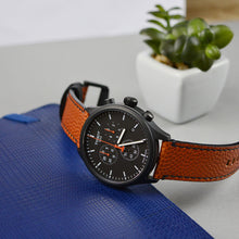 Load image into Gallery viewer, Tissot Chrono XL NBA Special Edition Black Dial Brown Leather Strap Watch for Men - T116.617.36.051.12