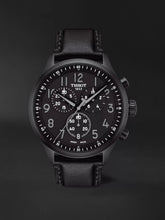 Load image into Gallery viewer, Tissot Chrono XL Vintage Black Dial Black Leather Strap Watch For Men - T116.617.36.052.00