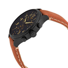 Load image into Gallery viewer, Tissot Chrono XL Quartz Black Dial Brown Leather Strap Watch For Men - T116.617.36.052.03