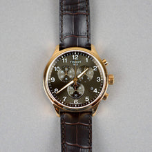 Load image into Gallery viewer, Tissot T Sport Chrono XL Classic Brown Dial Brown Leather Strap Watch For Men - T116.617.36.057.01