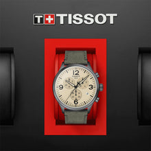 Load image into Gallery viewer, Tissot T Sport Chrono XL Beige Dial Green Nylon Strap Watch for Men - T116.617.37.267.00