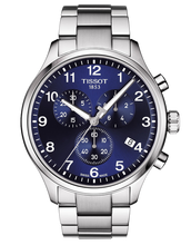 Load image into Gallery viewer, Tissot T Sport Chrono XL Classic Blue Dial Silver Steel Strap Watch For Men - T116.617.11.047.01