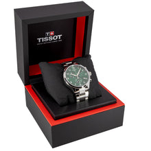 Load image into Gallery viewer, Tissot Chrono XL Classic Green Dial Silver Steel Strap Watch for Men - T116.617.11.092.00