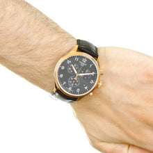 Load image into Gallery viewer, Tissot Chrono XL Black Dial Brown Leather Strap Watch For Men - T116.617.36.057.01