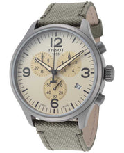 Load image into Gallery viewer, Tissot T Sport Chrono XL Beige Dial Green Nylon Strap Watch for Men - T116.617.37.267.00