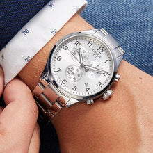 Load image into Gallery viewer, Tissot Chrono XL Classic Silver Dial Silver Steel Strap Watch For Men - T116.617.11.037.00