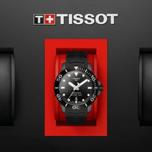 Load image into Gallery viewer, Tissot Seastar 1000 Powermatic 80 Black Dial Black Rubber Strap Watch For Men - T120.407.37.051.00