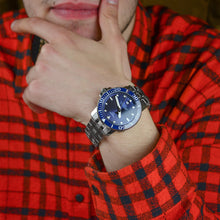 Load image into Gallery viewer, Tissot T Sport Seastar 1000 Powermatic Silicium Blue Dial Silver Steel Strap Watch For Men - T120.407.11.041.01