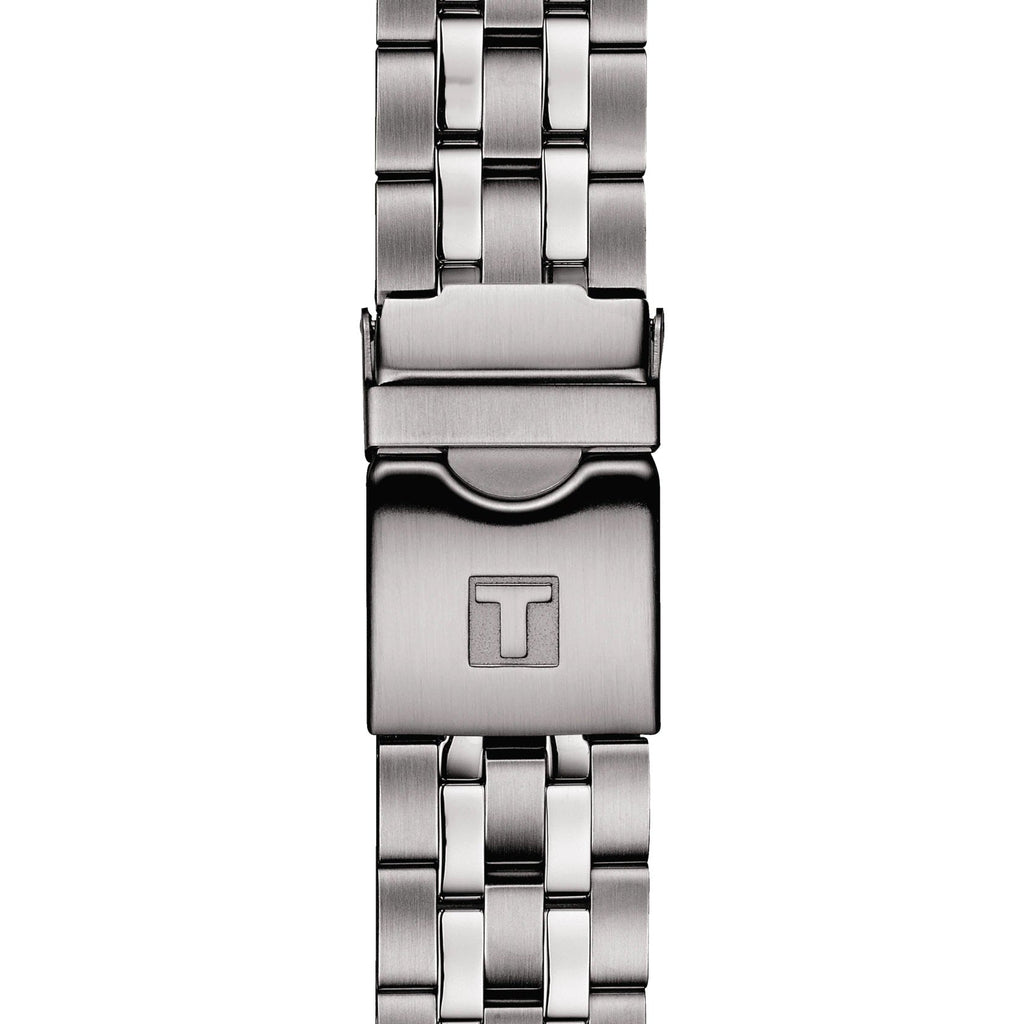 Tissot T Sport Seastar 1000 Powermatic Silicium Blue Dial Silver Steel Strap Watch For Men - T120.407.11.041.01