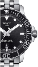 Load image into Gallery viewer, Tissot Seastar 1000 Powermatic 80 Black Dial Silver Steel Strap Watch For Men - T120.407.11.051.00