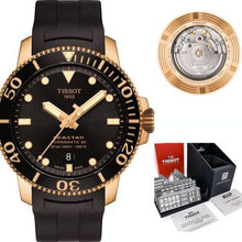 Load image into Gallery viewer, Tissot Seastar 1000 Powermatic 80 Black Dial Black Rubber Strap Watch for Men - T120.407.37.051.01