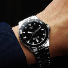 Load image into Gallery viewer, Tissot Seastar 1000 Black Dial Silver Steel Strap Watch For Men - T120.410.11.051.00