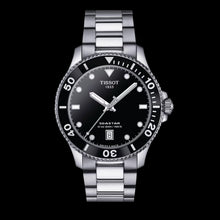 Load image into Gallery viewer, Tissot Seastar 1000 Black Dial Silver Steel Strap Watch For Men - T120.410.11.051.00