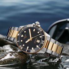 Load image into Gallery viewer, Tissot Seastar 1000 Black Dial Two Tone Steel Strap Watch For Men - T120.410.22.051.00