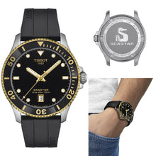 Load image into Gallery viewer, Tissot Seastar 1000 Black Dial Black Rubber Strap Watch For Men - T120.410.27.051.00