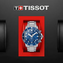 Load image into Gallery viewer, Tissot Seastar 1000 Chronograph Blue Dial Silver Steel Strap Watch For Men - T120.417.11.041.00