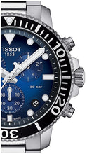 Load image into Gallery viewer, Tissot Seastar 1000 Chronograph Driver Blue Dial Silver Steel Strap Watch For Men - T120.417.11.041.01
