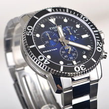 Load image into Gallery viewer, Tissot Seastar 1000 Chronograph Driver Blue Dial Silver Steel Strap Watch For Men - T120.417.11.041.01