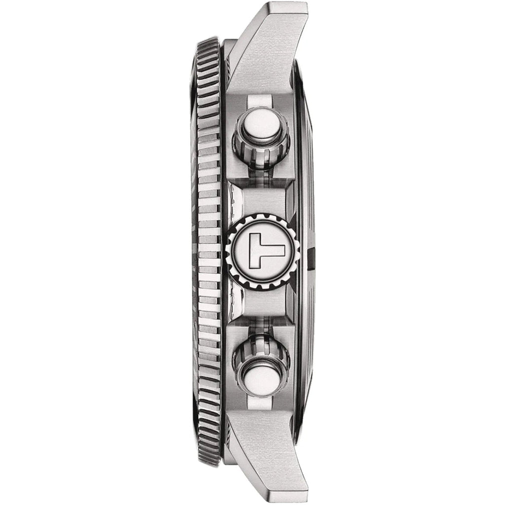 Tissot Seastar 1000 Chronograph Blue Dial Silver Mesh Bracelet Watch For Men - T120.417.11.041.02