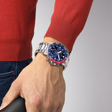 Load image into Gallery viewer, Tissot Seastar 1000 Chronograph Blue Dial Silver Steel Strap Watch For Men - T120.417.11.041.03