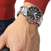 Load image into Gallery viewer, Tissot Seastar 1000 Chronograph Black Dial Silver Steel Strap Watch For Men - T120.417.11.051.01