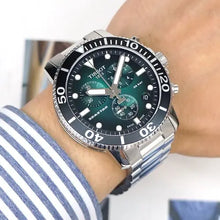 Load image into Gallery viewer, Tissot Seastar 1000 Chronograph Green Dial Silver Steel Strap Watch For Men - T120.417.11.091.01