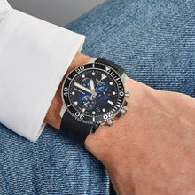 Load image into Gallery viewer, Tissot Seastar 1000 Chronograph Blue Dial Black Rubber Strap Watch For Men - T120.417.17.041.00