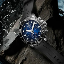 Load image into Gallery viewer, Tissot Seastar 1000 Chronograph Blue Dial Black Rubber Strap Watch For Men - T120.417.17.041.00