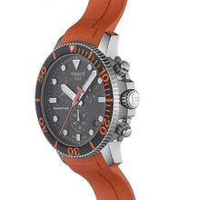 Load image into Gallery viewer, Tissot Seastar 1000 Chronograph Black Dial Orange Rubber Strap Watch For Men - T120.417.17.051.01