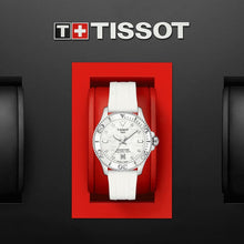 Load image into Gallery viewer, Tissot Seastar 1000 Mother of Pearl White Dial White Rubber Strap Watch for Women - T120.210.17.116.00