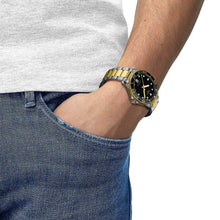 Load image into Gallery viewer, Tissot Seastar 1000 Black Dial Two Tone Steel Strap Watch For Men - T120.410.22.051.00