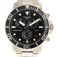 Load image into Gallery viewer, Tissot Seastar 1000 Chronograph Black Dial Silver Steel Strap Watch For Men - T120.417.11.051.00
