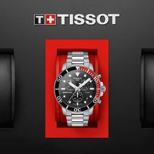 Load image into Gallery viewer, Tissot Seastar 1000 Chronograph Black Dial Silver Steel Strap Watch For Men - T120.417.11.051.01
